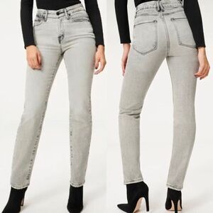 Good American 0/25 Good Classic Low Slim Straight Denim Jeans